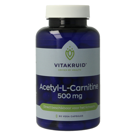 Vitakruid Acetyl-L-Carnitine 500mg 90 Vegetarische capsules