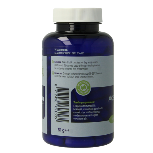Vitakruid Acetyl-L-Carnitine 500mg 90 Vegetarische capsules