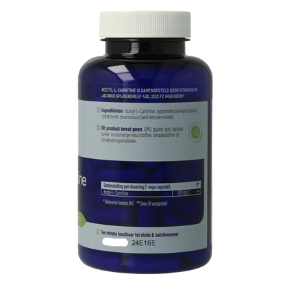 Vitakruid Acetyl-L-Carnitine 500mg 90 Vegetarische capsules