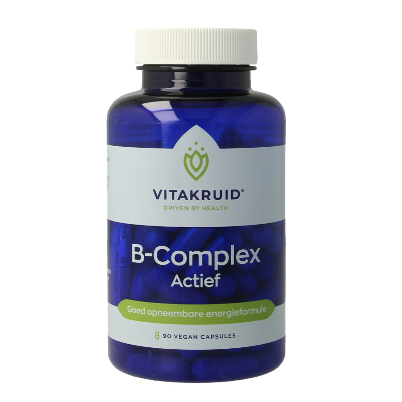 Vitakruid B-Complex Actief met L-Taurine 90 Vegetarische capsules