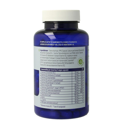 Vitakruid B-Complex Actief met L-Taurine 90 Vegetarische capsules