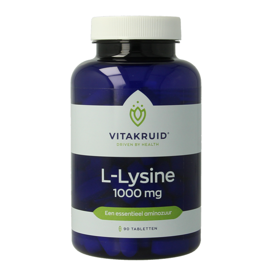 Vitakruid L-Lysine 1000mg met vitamine C 90 Tabletten