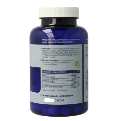 Vitakruid Magnesium 200 Complex Tauraat Malaat Bisglycinaat 90 Tabletten