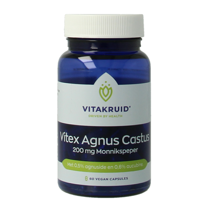 Vitakruid Vitex agnus castus 200mg monnikspeper 60 Vegetarische capsules