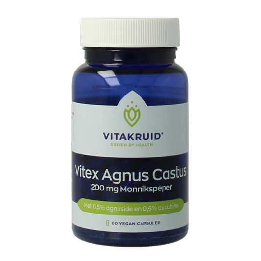 Vitakruid Vitex agnus castus 200mg monnikspeper 60 Vegetarische capsules