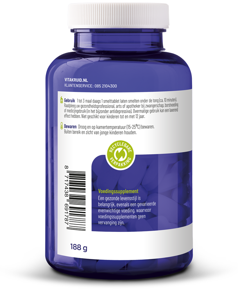 Vitakruid GABA Plus 180 Smelttabletten