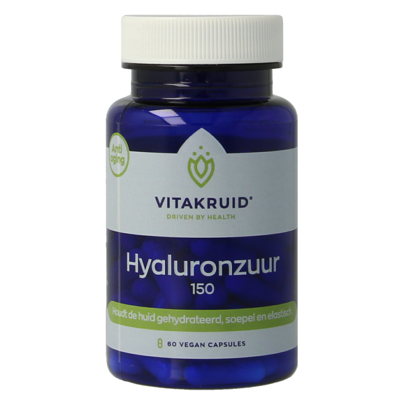 Vitakruid Hyaluronzuur 150 HyaMax met vitamine C Anti-Aging 60 Vegetarische capsules