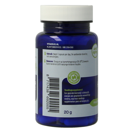 Vitakruid Hyaluronzuur 150 HyaMax met vitamine C Anti-Aging 60 Vegetarische capsules