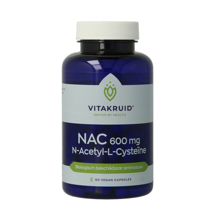 Vitakruid NAC 600 mg N-Acetyl-L-Cysteine 90 Vegetarische capsules