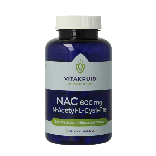 Vitakruid NAC 600 mg N-Acetyl-L-Cysteine 90 Vegetarische capsules