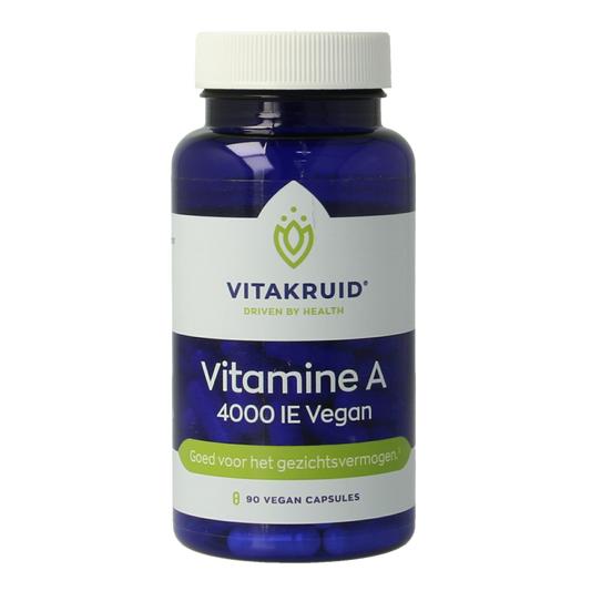 Vitakruid Vitamine A Retinol Acetaat 4000 IE Vegan 90 Vegetarische capsules