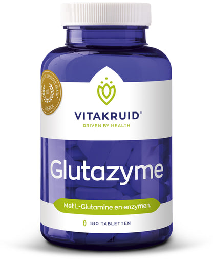 Vitakruid Glutazyme oa Spijsverteringsenzymen en L-Glutamine 180 Tabletten