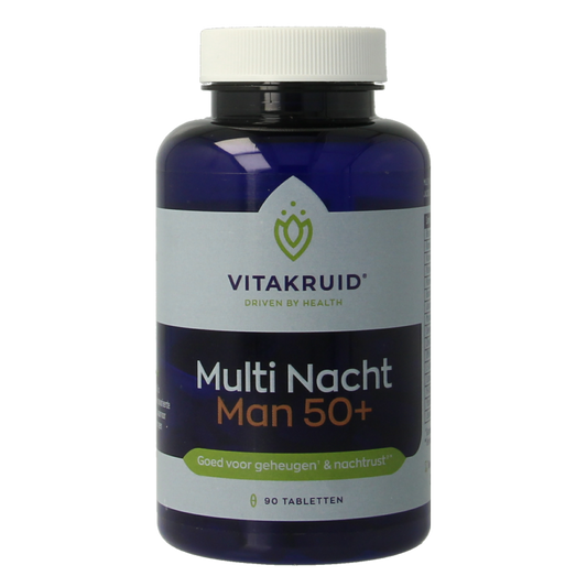 Vitakruid Multi Nacht Man 50+ 100% Vegan 90 Tabletten