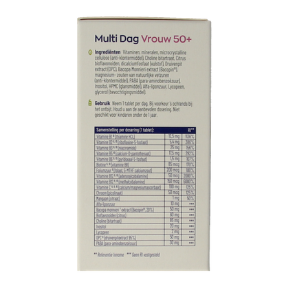 Vitakruid Multi dag & nacht vrouw 50+ 2 x 30 tabletten 60 Tabletten