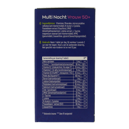 Vitakruid Multi dag & nacht vrouw 50+ 2 x 30 tabletten 60 Tabletten