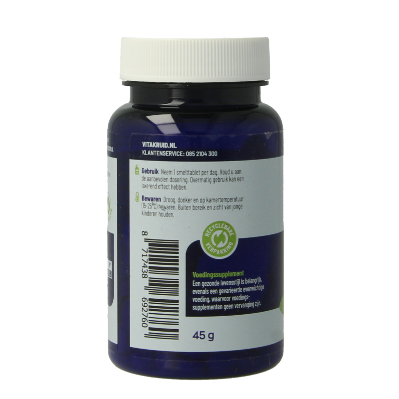 Vitakruid B12 1000 mcg Actief Methylcobalamine 180 Smelttabletten