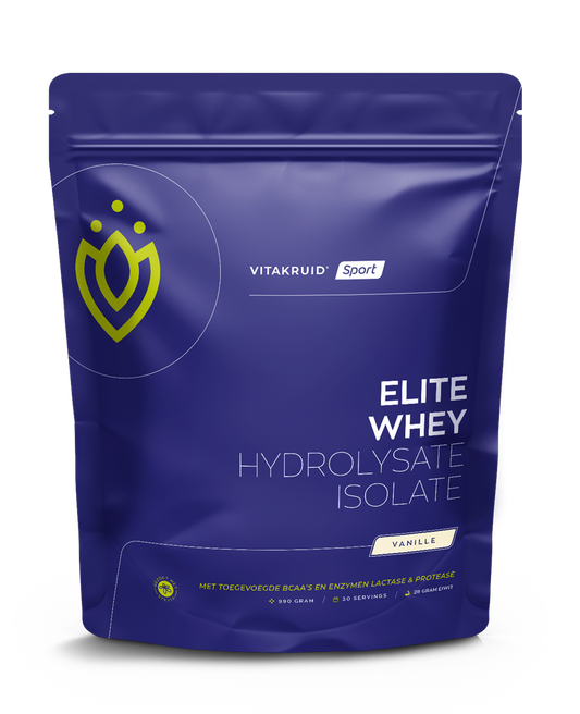Vitakruid Elite whey 50% hydrolysate/50% isolate vanille 990 Gram
