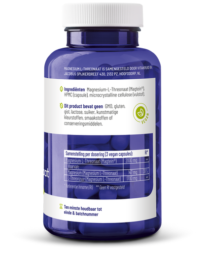 Vitakruid Magnesium L-threonaat magtein 90 Vegetarische capsules