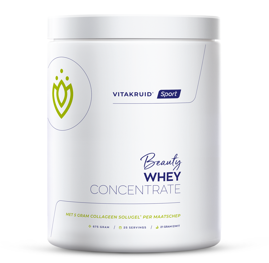Vitakruid Beauty Whey protein met 5 gr Collageen Solugel 675 Gram