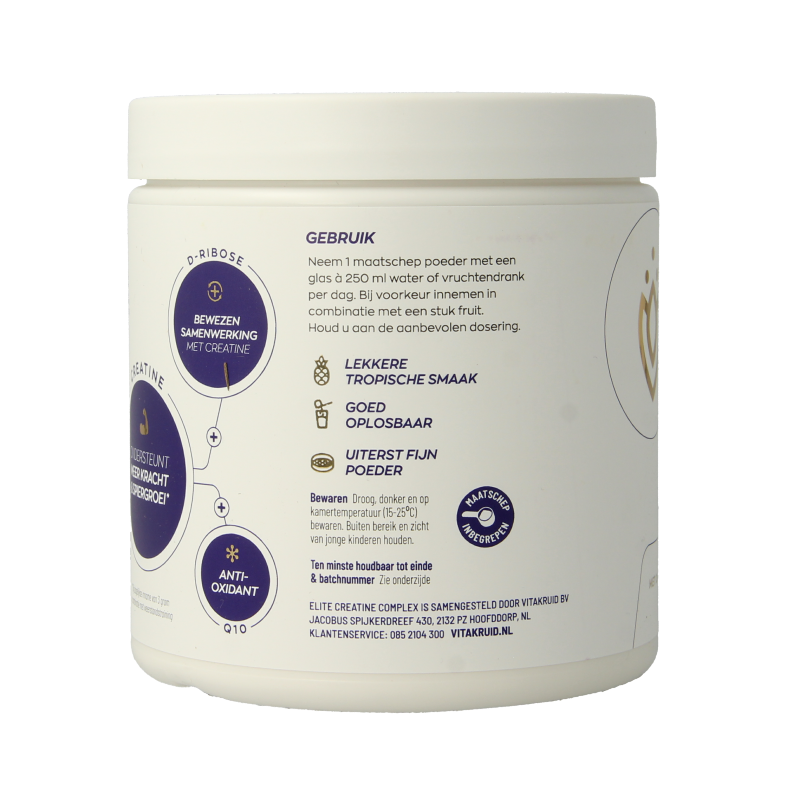 Vitakruid Elite Creatine Complex D-Ribose, Q10 & Magn Tropic 315 Gram