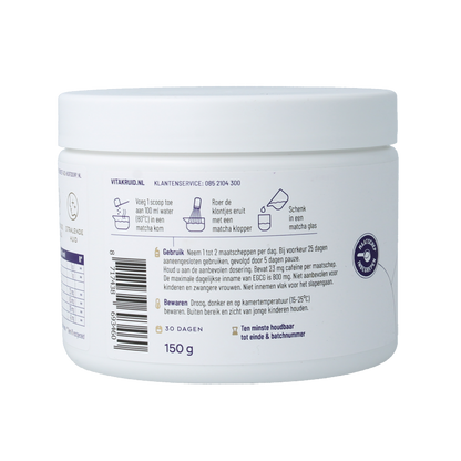 Vitakruid Matcha collageen sunmatcha & solgel 150 Gram