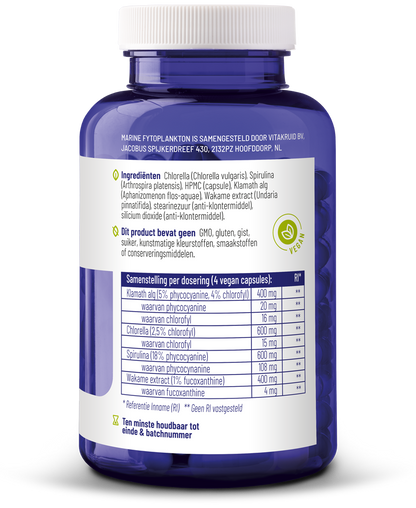 Vitakruid Marine fytoplankton 120 Vegetarische capsules