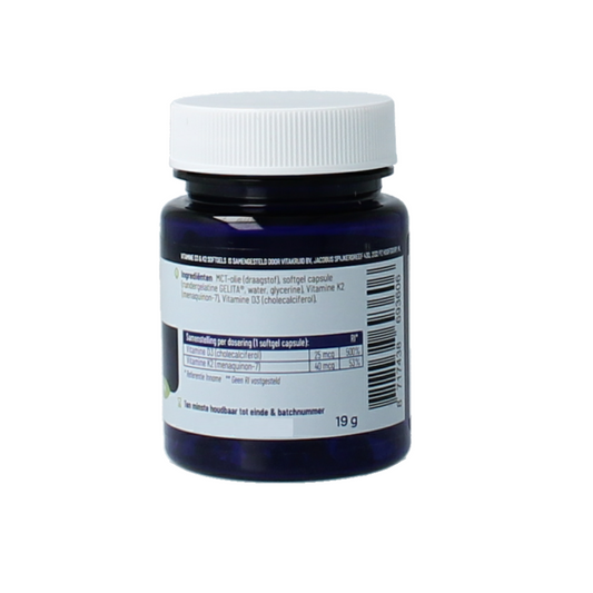 Vitakruid Vitamine D3 & K2 in MCT-olie voor verhoogde opname 90.00 Softgels