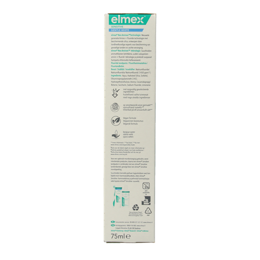 Elmex Tandpasta sensitive gentle white 75 Milliliter