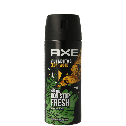 AXE Deodorant bodyspray wild mojito & cedarwood 150 Milliliter