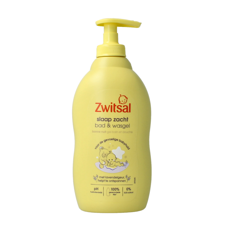 Zwitsal Bad/wasgel lavendel 400 Milliliter