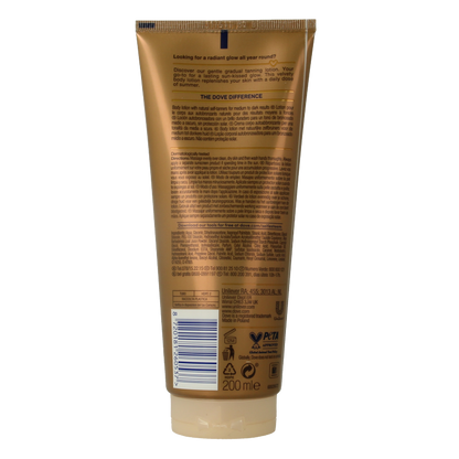 Dove Bodylotion summer dark 200 Milliliter