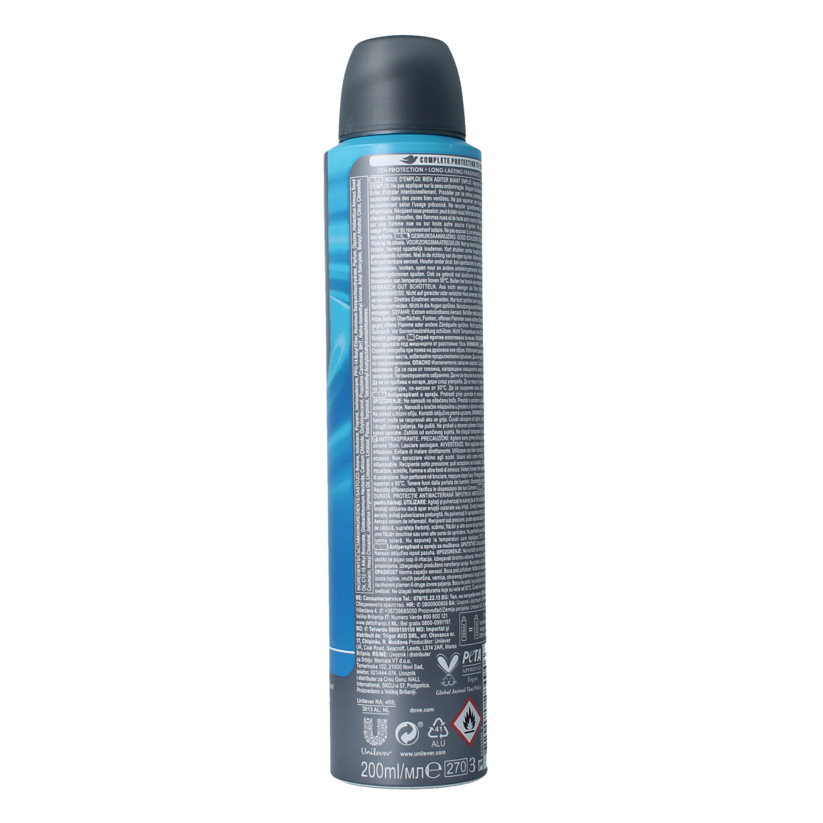 Dove Deodorant spray men+ care  clean comfort 200.00 Milliliter