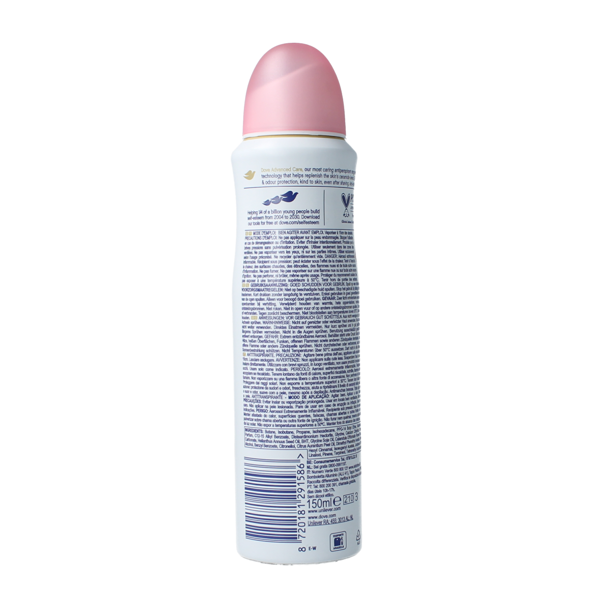Dove Deodorant spray invisible care 150.00 Milliliter