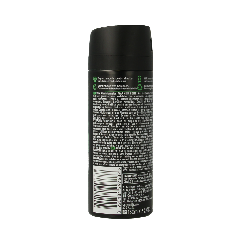 AXE Deodorant bodyspray kenobi green geranium 150 Milliliter