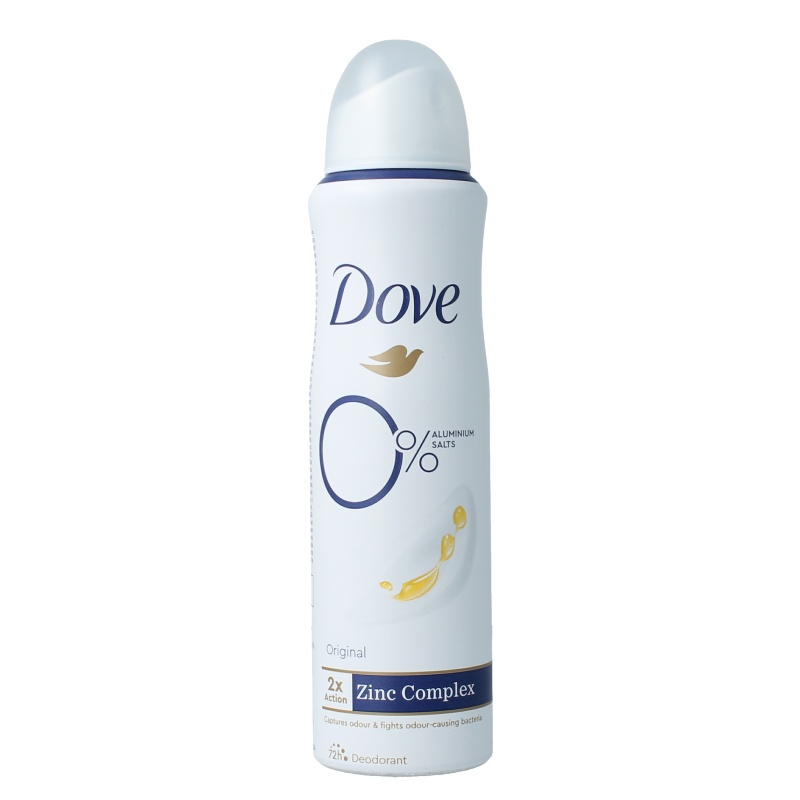 Dove Deodorant spray original 0% 150 Milliliter