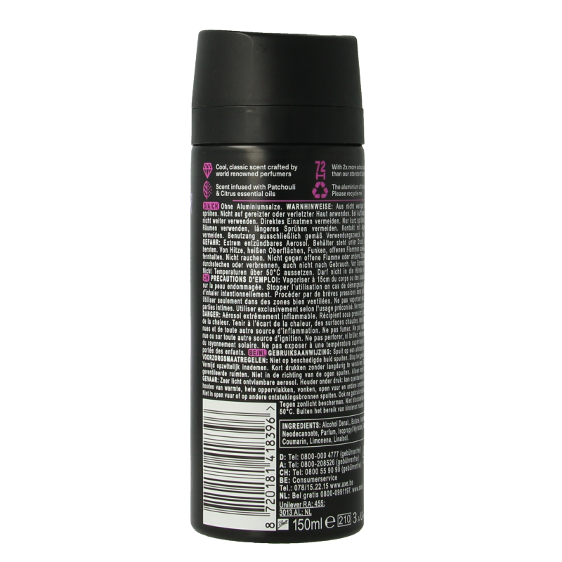 AXE Deodorant bodyspray purple patchouli 150 Milliliter
