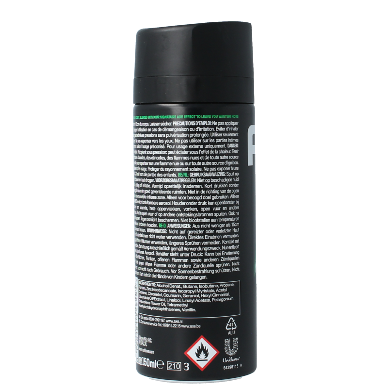 AXE Deodorant bodyspray Africa 150 Milliliter