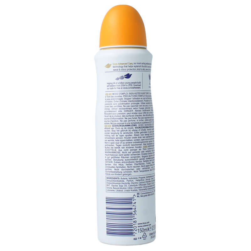 Dove Deodorant spray go fresh passievrucht & citroengr 150 Milliliter