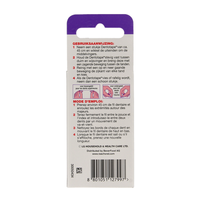 Reach Dentotape waxed floss 100 meter 1 Stuks