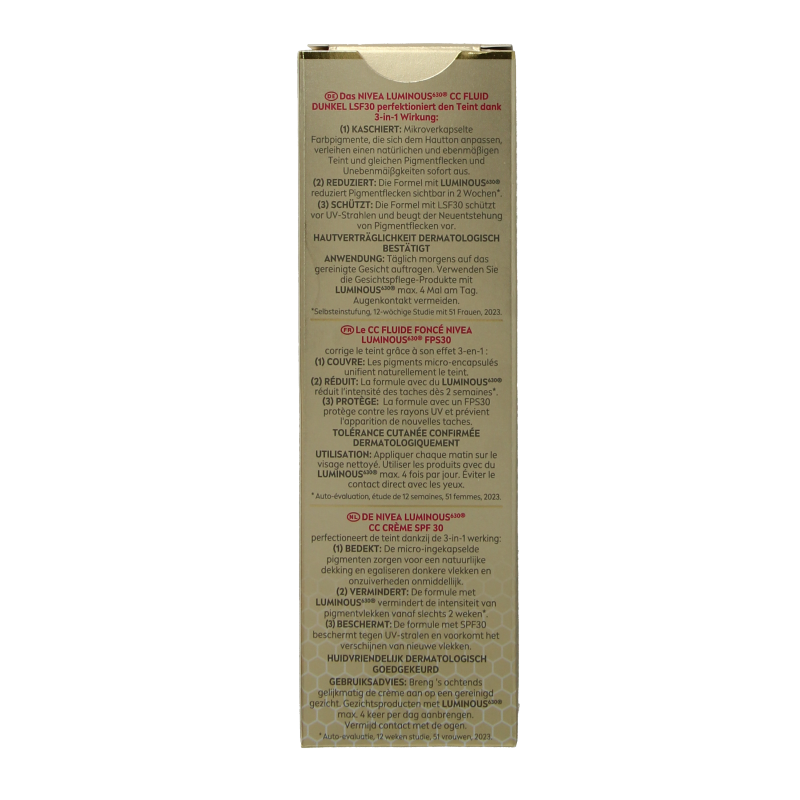 Nivea Cellular luminous 630 fluid dark SPF30 40 Milliliter