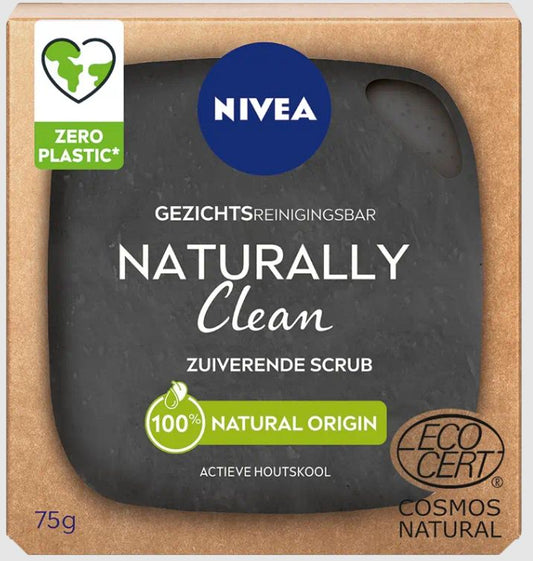 Nivea Naturally clean zuiverende scrub  75.00 Gram